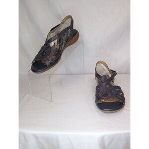 NWOT Naturalizer Catrina Spring Denim Blue Strappy Sandals Size 7.5M